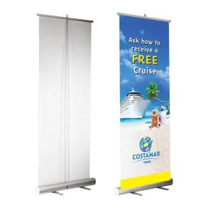 Banner Roll Up Lona 280g 80x200 cm |  4x0 |  Suporte Roll Up | 