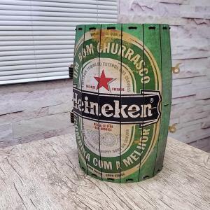 Barril Heineken MDF |  4x0 | Adesivado |  